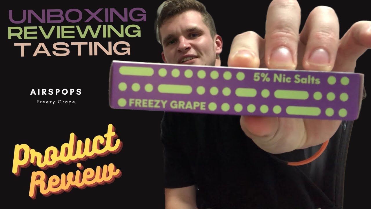 Product Review - Freezy Grape AirsPops AIRSCREAM (Disposable Vape)