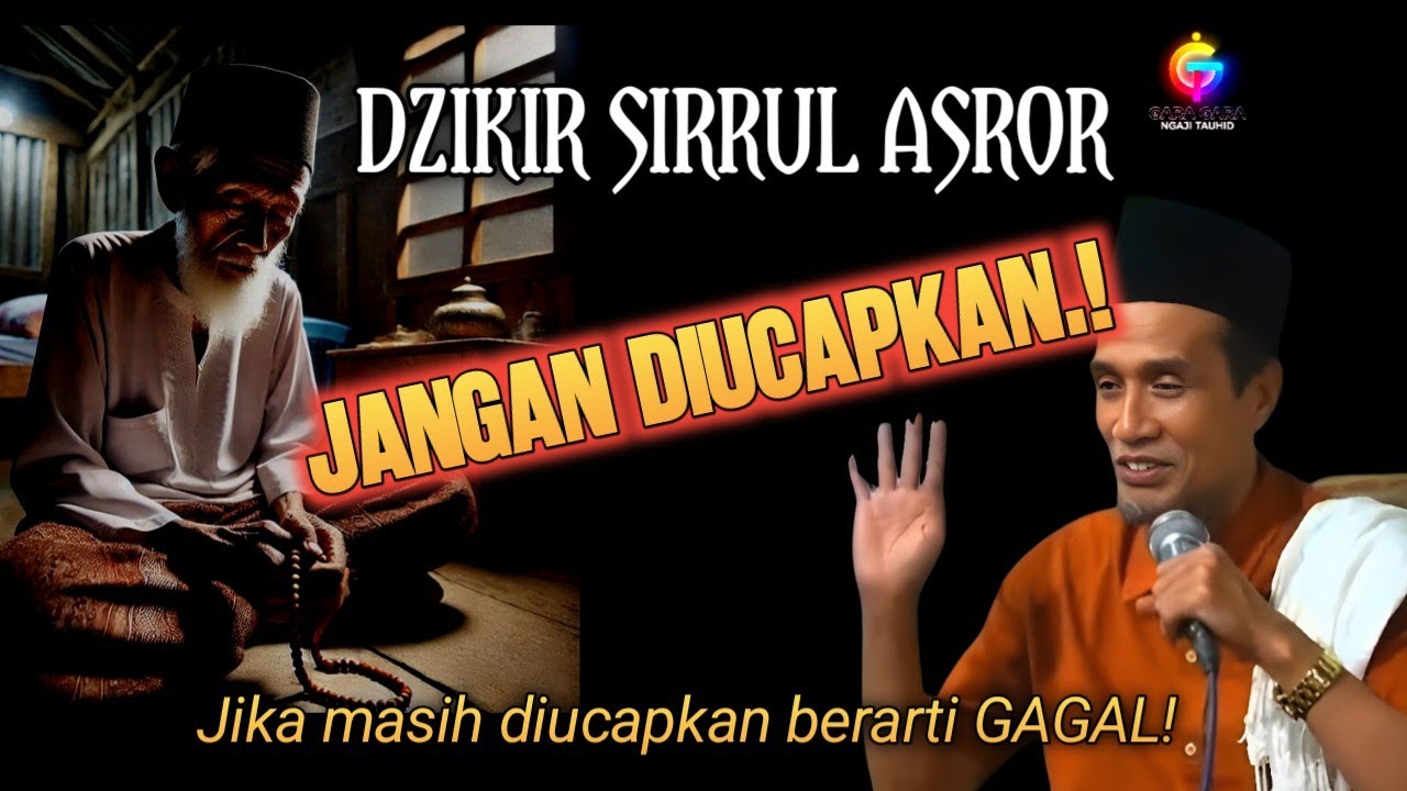 Gus Son Menjelaskan: Dzikir Sirrul Asror yang Tidak Diucapkan