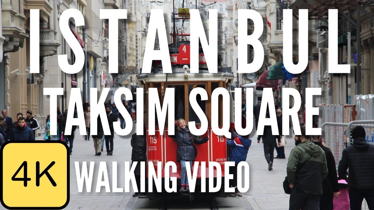 Walk in Istanbul, Turkey, Walk in Taksim, Istiklal Caddesi, 4k Resolution Walking Tour
