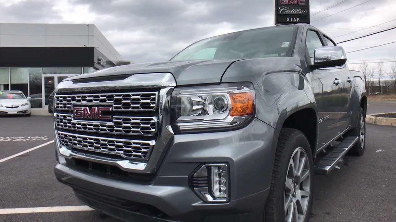 2022 GMC Canyon Denali V6 4D Crew Cab 8-Speed Automatic Satin Steel Metallic