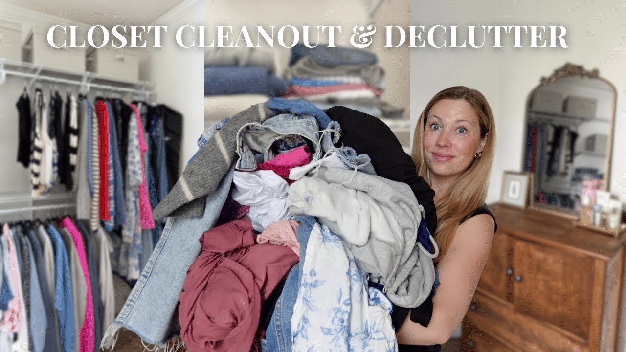 EXTREME closet clean out for 2025  🧺 decluttering, organizing & trying on all my clothes!