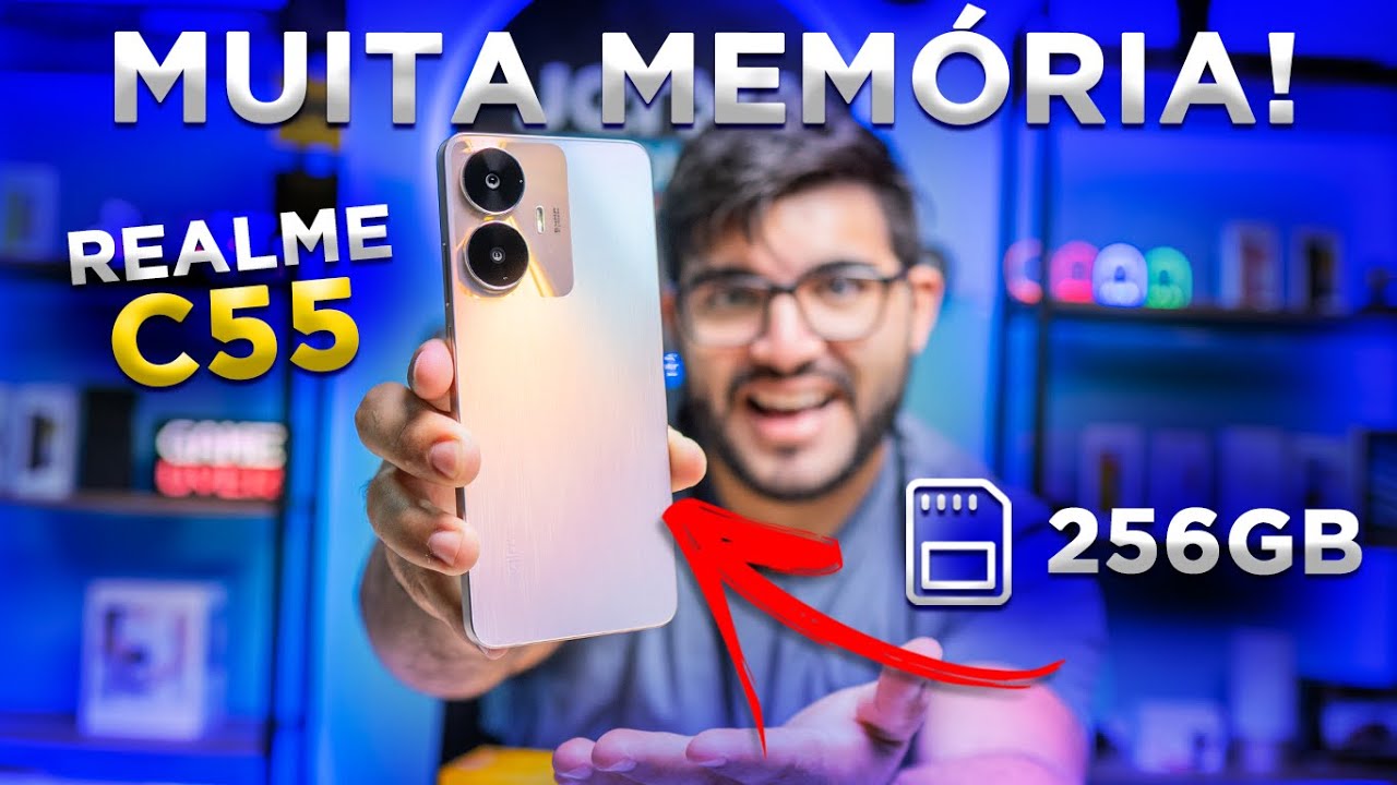 CHEGOU! O Smartphone MAIS BARATO com 256GB para comprar no Brasil em 2023! Realme C55