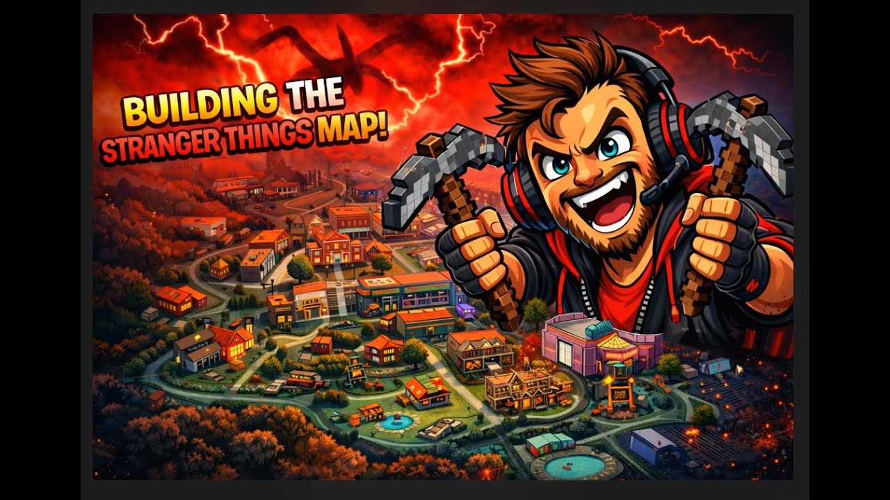 EP1 🔴 Building the Stranger Things Hawkins Map from Scratch (Portrait)