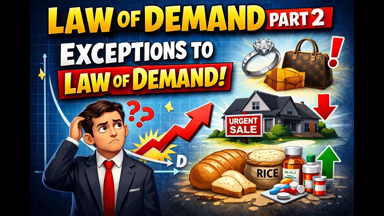 Law of demand Part 2 | Exceptions to Law of Demand | Microeconomics