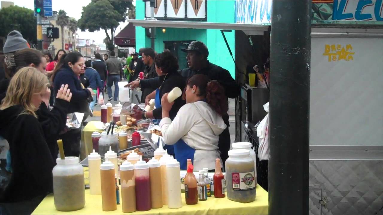 san Francisco carnival  Hot dog vendors ,may 27 2012.