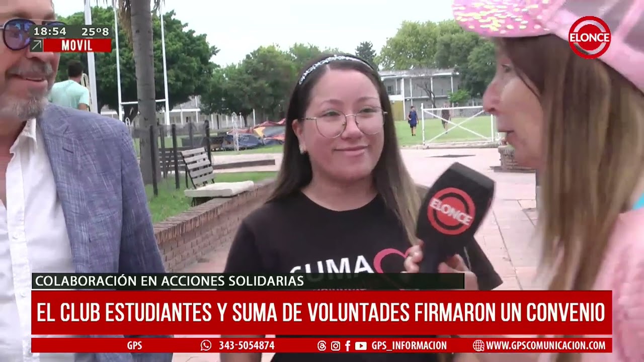 El Club Estudiantes y Suma de Voluntades firmaron un convenio-ELONCE-10/03/2026