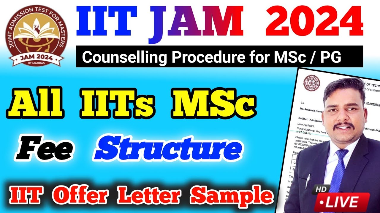 All IIT MSc Fee Structure 2024 🔥 MSc Fee Structure of IIT by pk sir motivator
