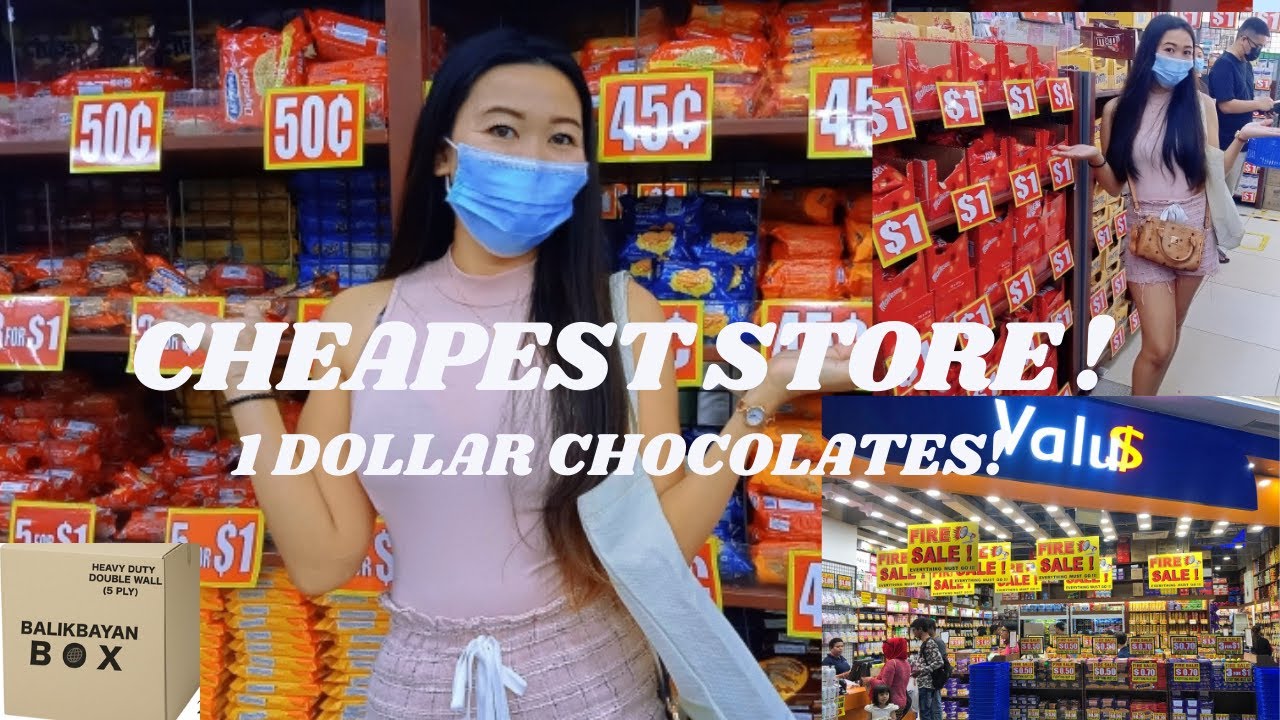 CHEAPEST STORE IN SINGAPORE | 1 DOLLAR CHOCOLATES | PASALUBONG | VALU$ BEDOK