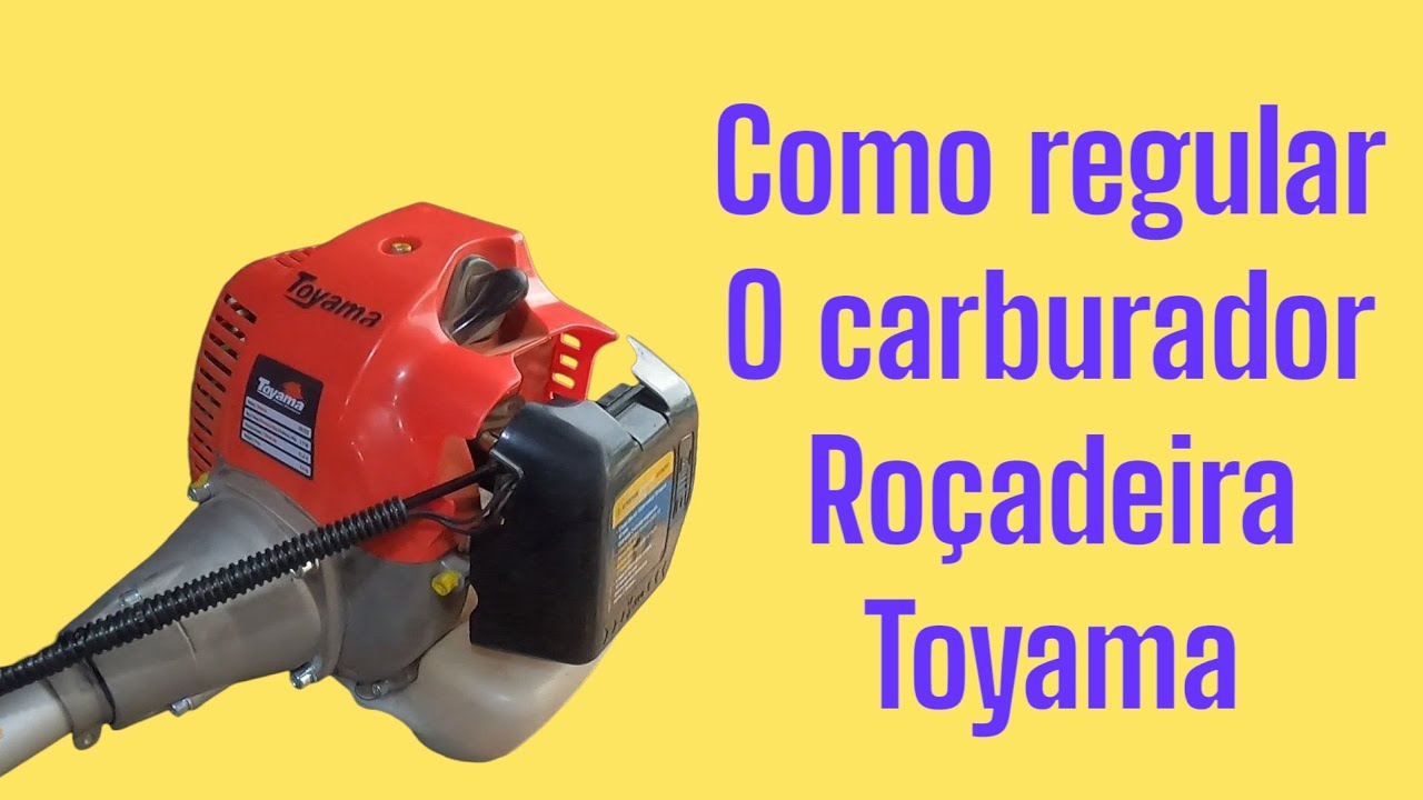Roçadeira  toyama como regular o carburador @LC Service 01