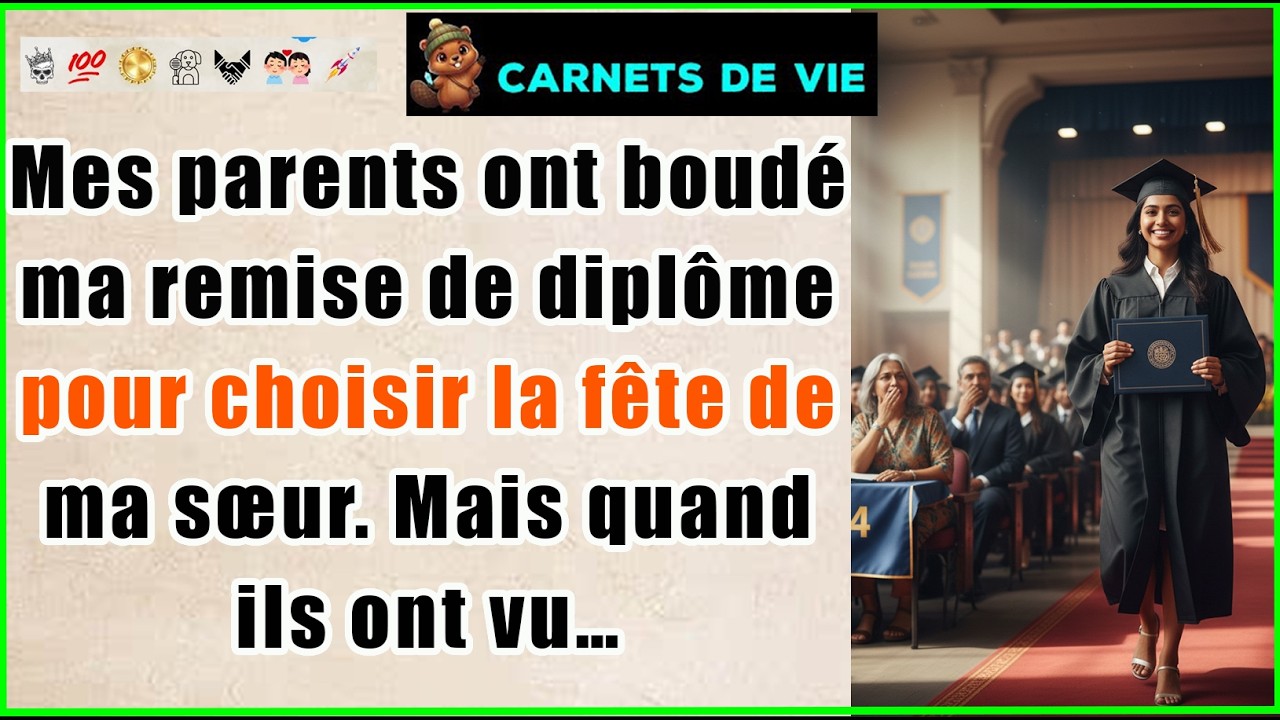 Mes parents ont boudé ma remise de diplôme pour choisir la fête de ma sœur. Mais quand ils ont vu…