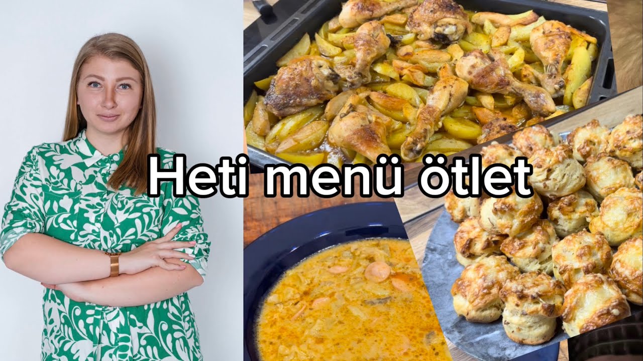 Az utolsó ebéd ötletes videó| Pirított hagymás-sajtos pogácsa|Rakott tarhonya| Frankfurti leves