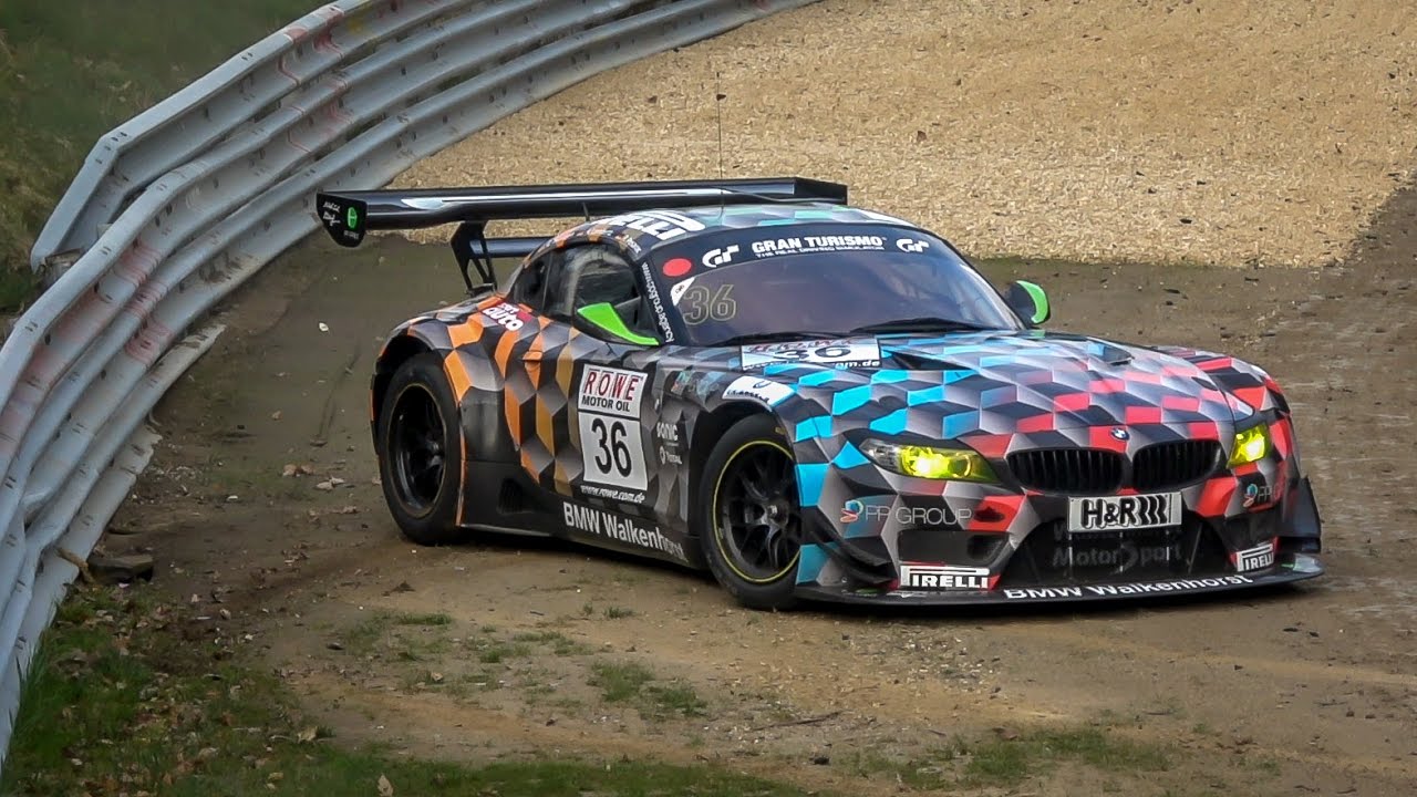 Nordschleife Crash / Collision BMW Z4 GT3 Walkenhorst & Audi R8 LMS - N&uuml;rburgring