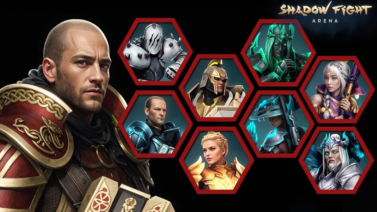 Shadow Fight 4 Arena : Sarge VS All Bosses - All Chapters | SFA - Story Mode