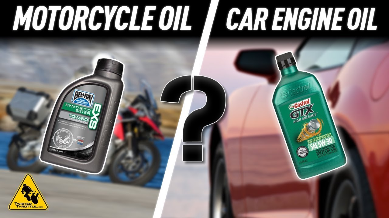 Motorcycle Oil vs. Car Oil | What's the Difference? | TwistedThrottle.com