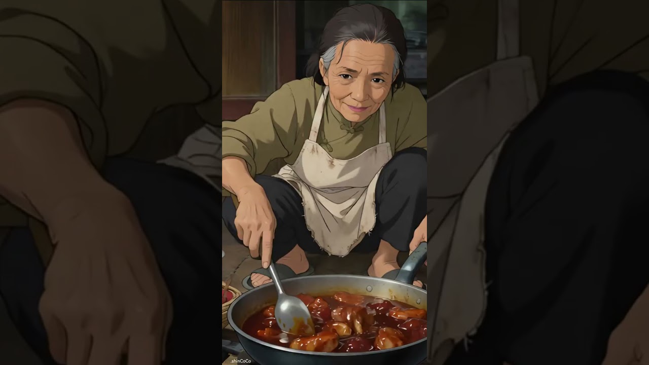 A Warm Home Meal with Grandma 🍲 | Cozy Cooking Story (Ghibli Inspired)🌿