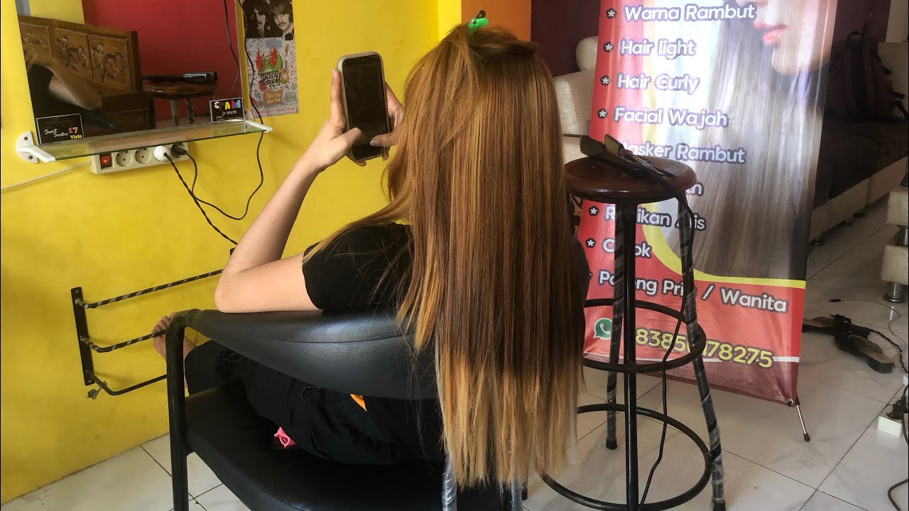 Cewek BLIARD datang ke SALON STYLING rambut nya