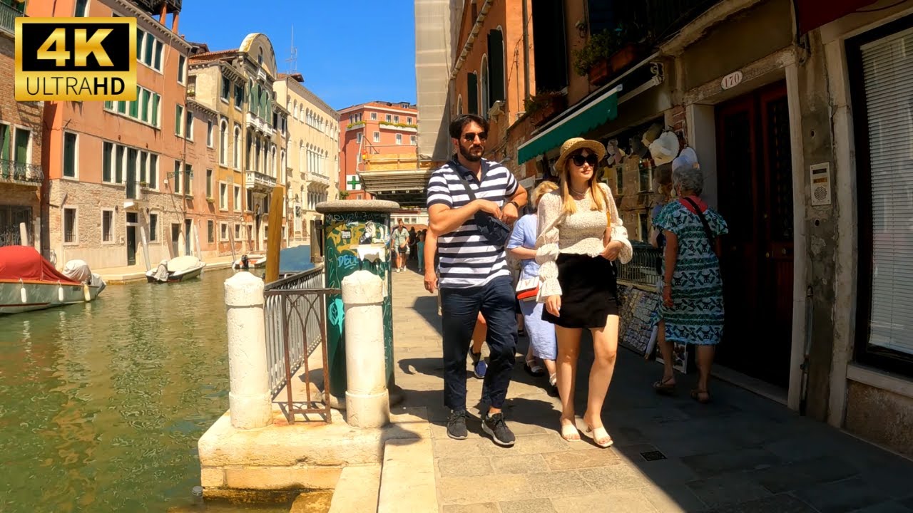 Venice Italy walking tour 2022 - Summer Italy - Tour of Venice - Venice travel guide - Italy 4K