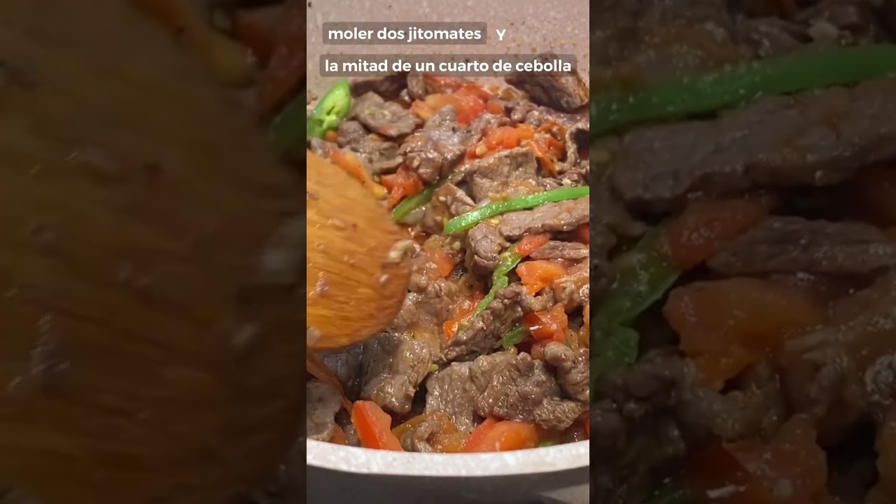 Bistec ranchero con papas🥔🥩 #food #recipe
