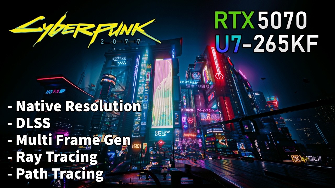 Cyberpunk 2077 RTX 5070 - 1080p | 1440p | 4K (2026)