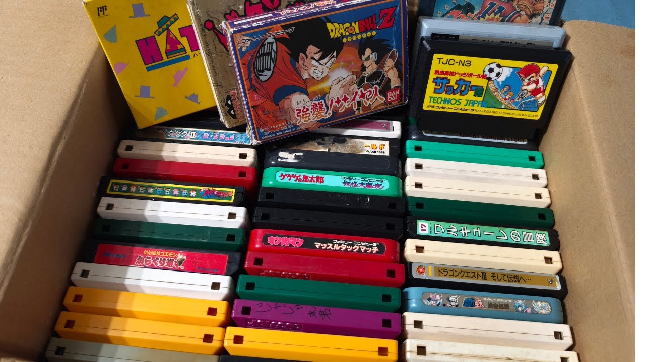 100 картриджей Famicom! Мега распаковка!