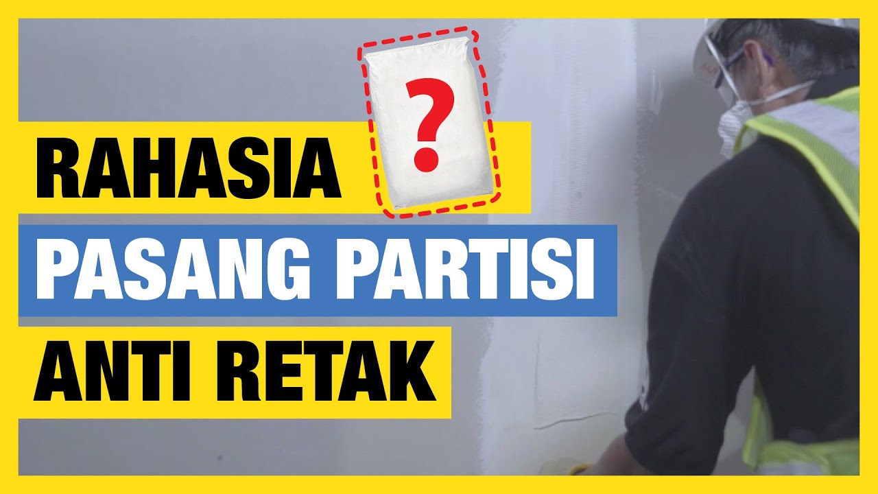 Cara pasang partisi KalsiPart ANTI RETAK dengan KALSI JOINT COMPOUND terbaru
