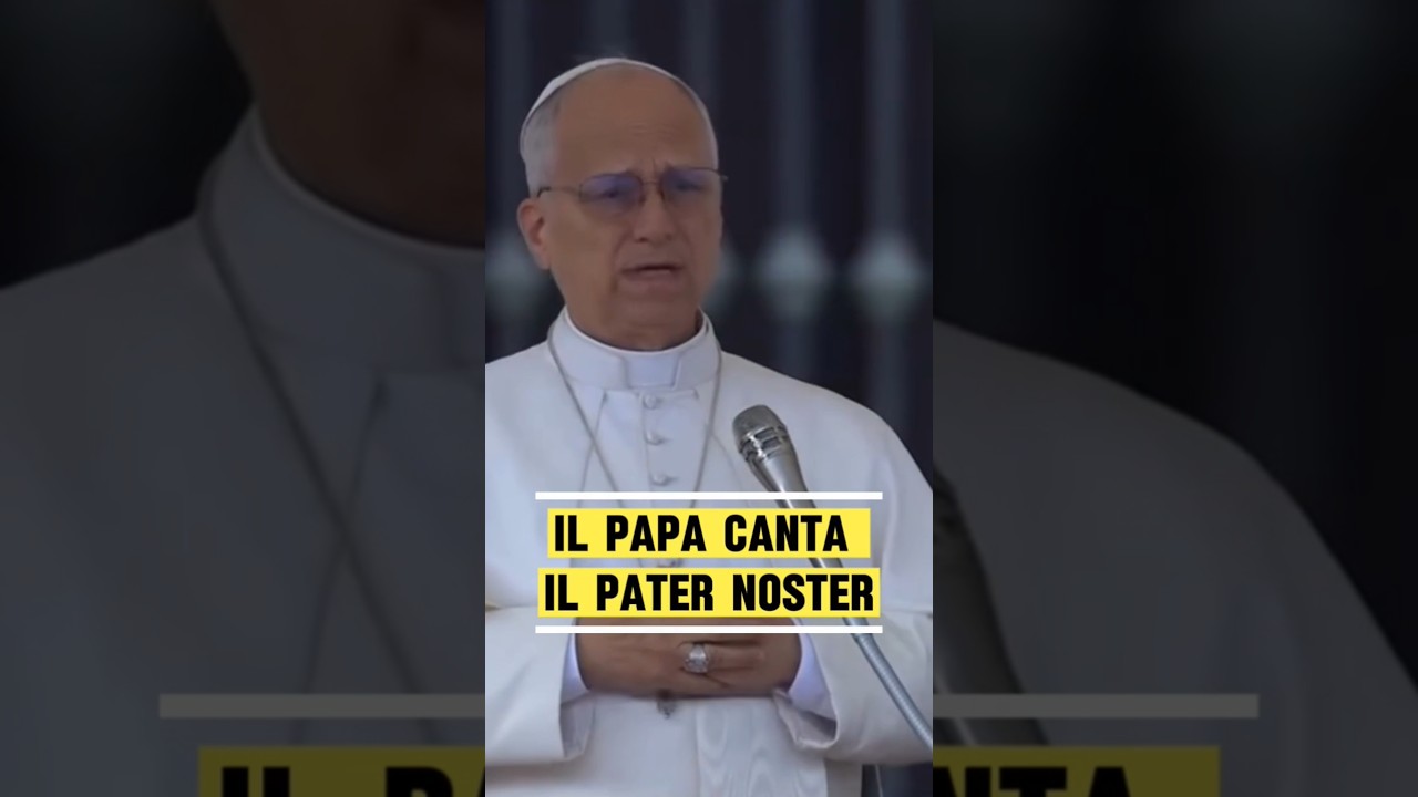 Papa Leone XIV canta il &ldquo;Pater Noster&rdquo; con i fedeli | The Pope sings the Lord&rsquo;s Prayer 🙏