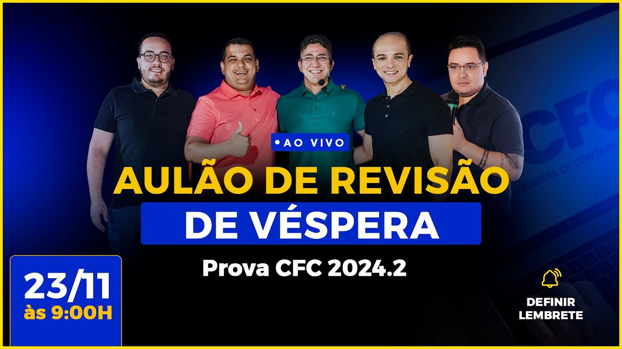 Aulão de revisão de véspera CFC 2024.2