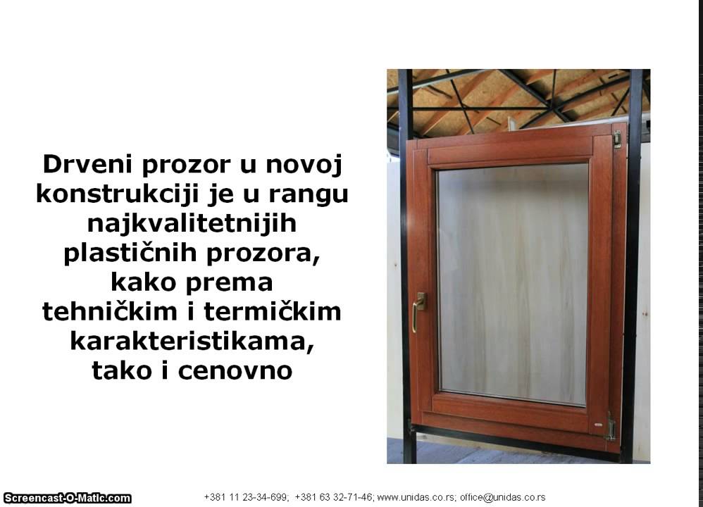 UNIDAS  Drveni prozor sa aluminijumskom oblogom