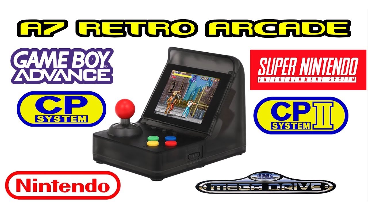 A7 Retro Arcade Mini 520 в 1 для SNES, GBA, NES, CPS1 и SEGA