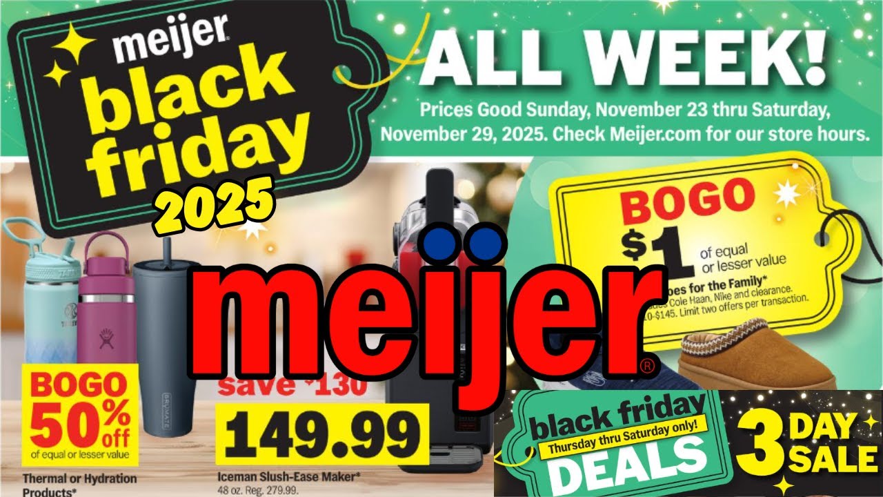 *BLACK FRIDAY DEALS* Meijer Ad Preview for 11/23-11/29 | Week Long Sale + 3 Day Sale
