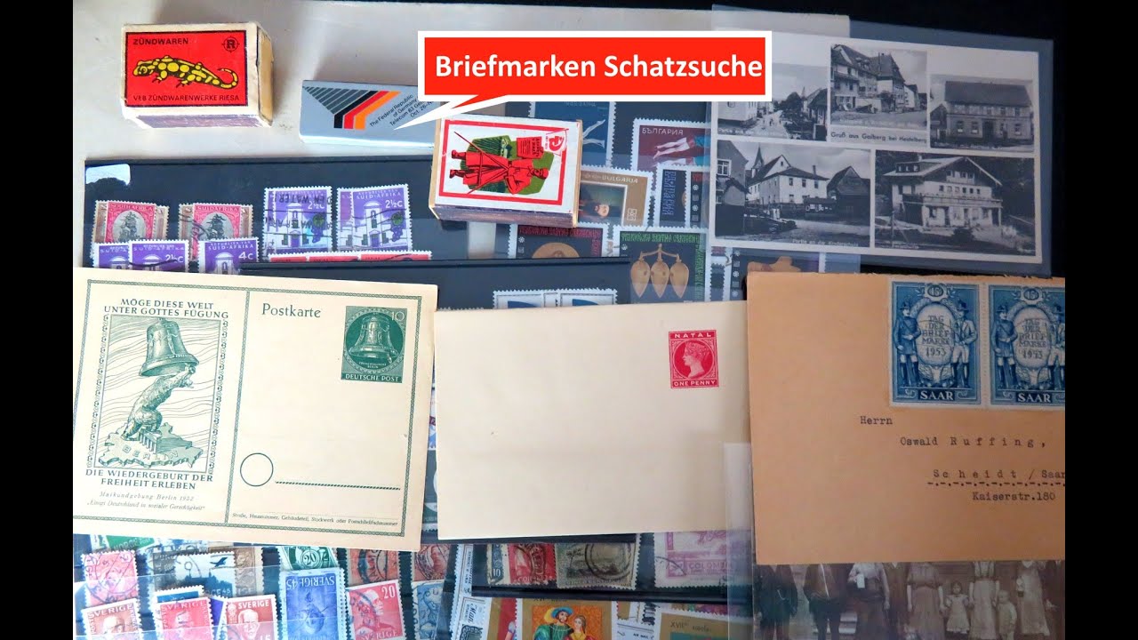 Briefmarken wertvoll? Schatzsuche in Briefmarken Kiste eines Fans aus Berlin und weitere Briefmarken