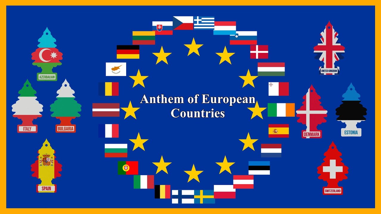National Anthem of European Countries | A Musical Journey through Andorra to Russia.