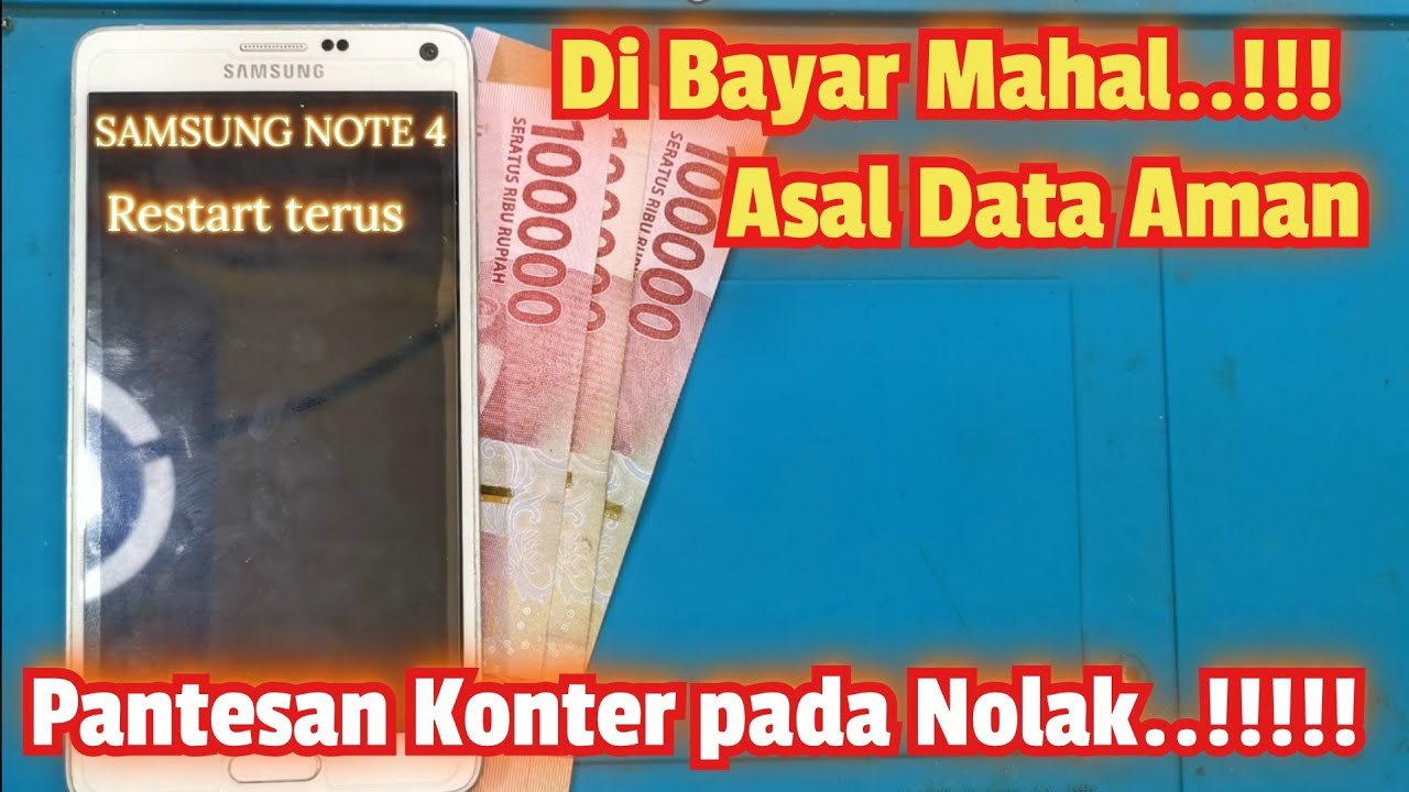 SERVIS HP SAMSUNG NOTE 4 RESTART, BOTLOOP, TANPA HAPUS DATA NOTA BADAK HIYA3X