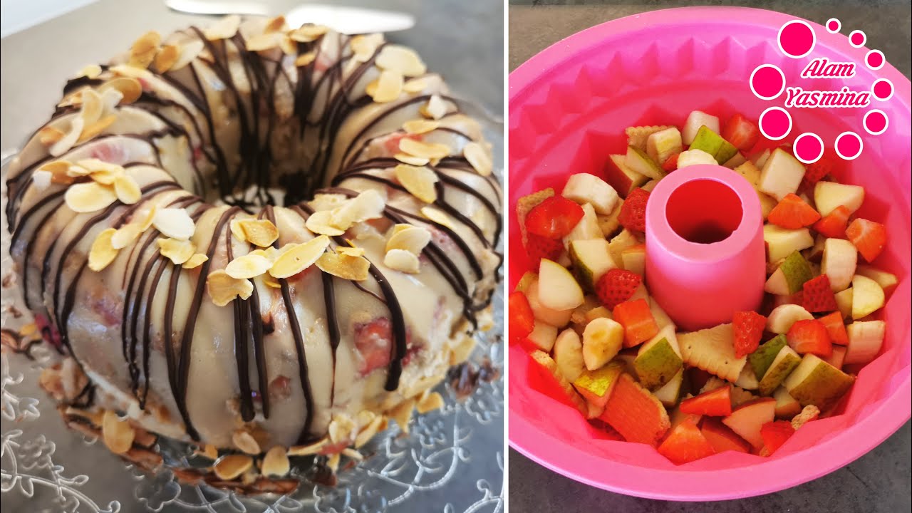 Fruit dessert with biscuits in 5 minutes | Simple dessert | Delicious dessert