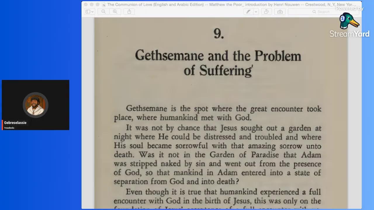 Reading Gethsemane And The Problem Of Suffering(Start 2026 Off On A Good Note)