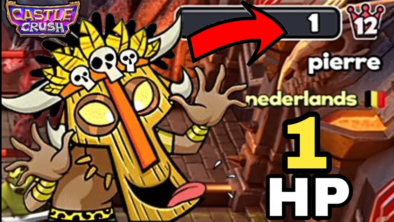 Most 🔥 Thrilling Low 🔥 1 Castle HP Battle! Castle Crush