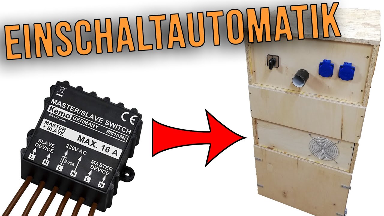 Einschaltautomatik selber anschließen - Elektrik der Absauganlage erklärt