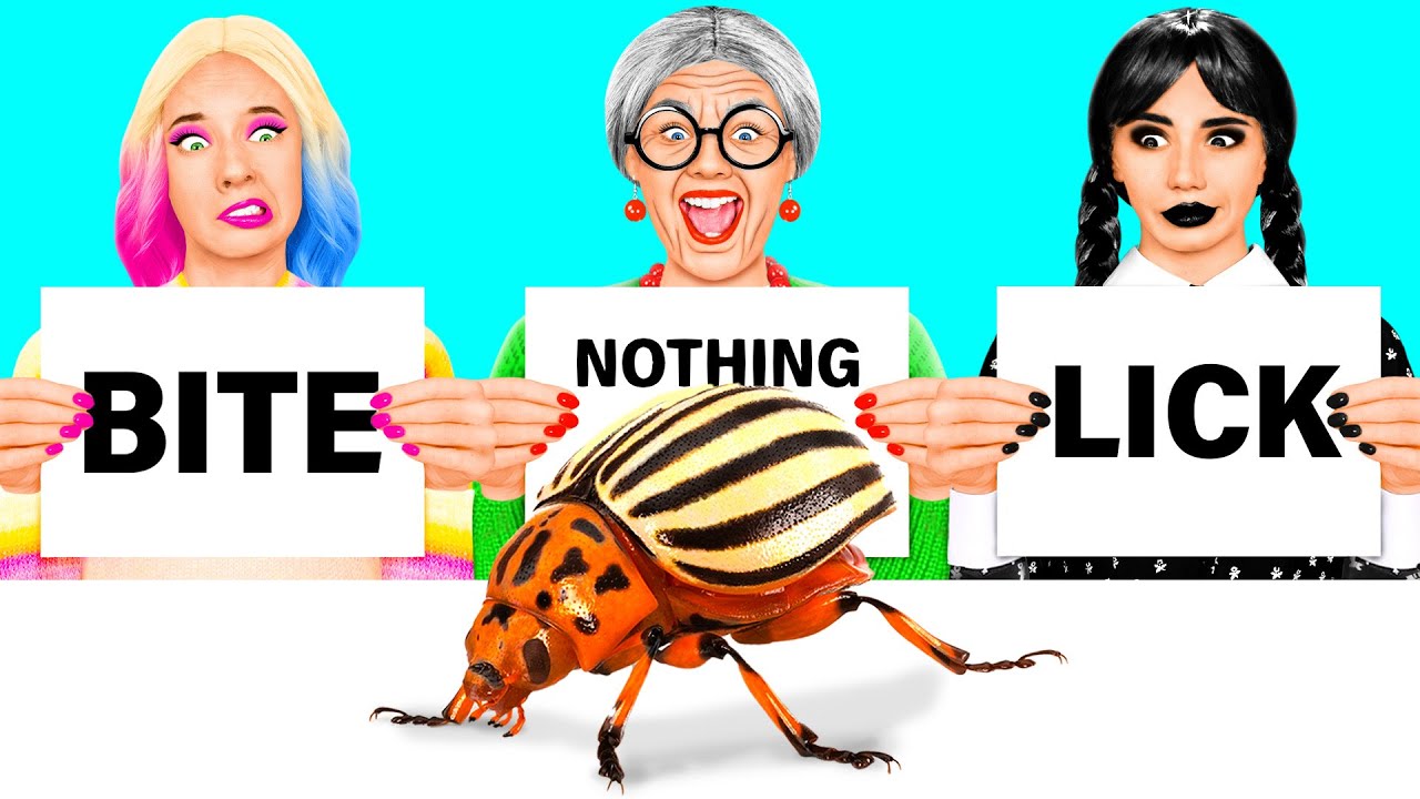 Bite, Lick or Nothing Challenge | Funny Food War by Fun Challenge