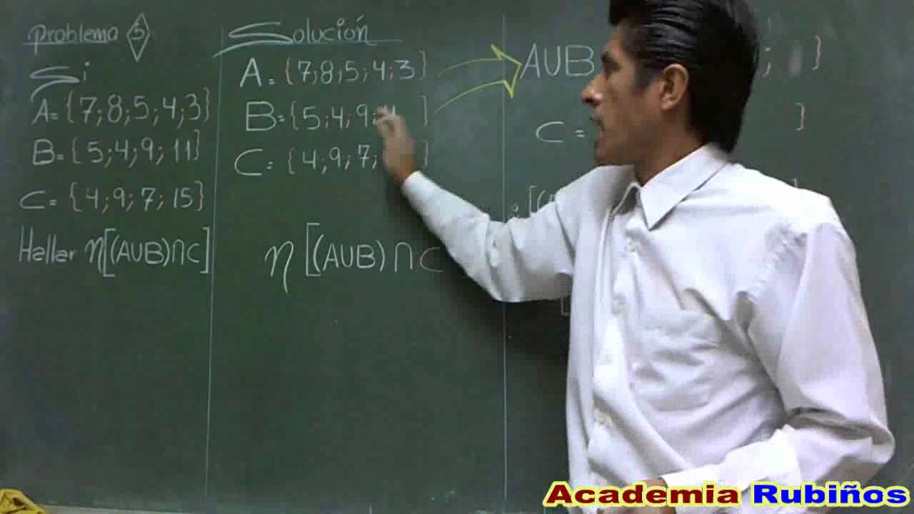 OPERACIONES CON CONJUNTOS EJERCICIO RESUELTO
