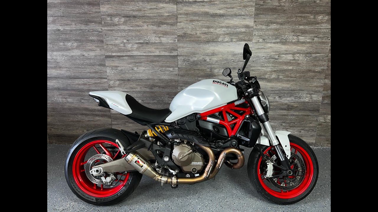 2015 Ducati Monster 821 White ABS Sport Bike Must See!