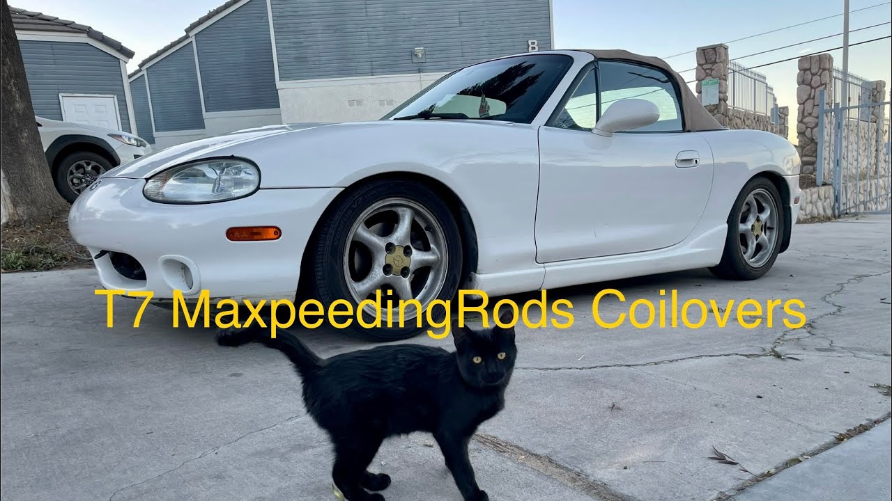 NB MIATA GETS MAXPEEDINGRODS COILOVERS PT1