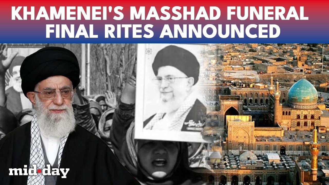 Khamenei's Historical FUNERAL: Late Supreme Leader To Be BURIED At Imam Reza Shrine | Iran MOURNS