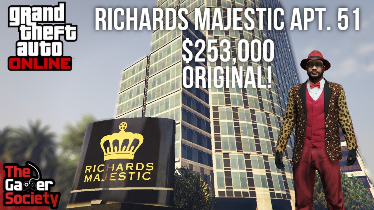 Grand Theft Auto V: Richards Majestic, Apartment 51 - $253,000 - Old School TGS Video!