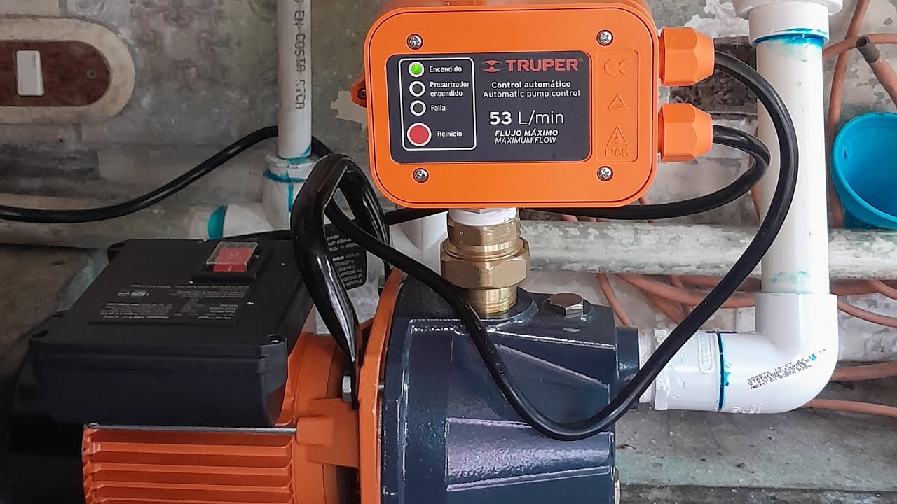 Conexión y funcionamiento de bomba presurizadora de agua de 1hp.