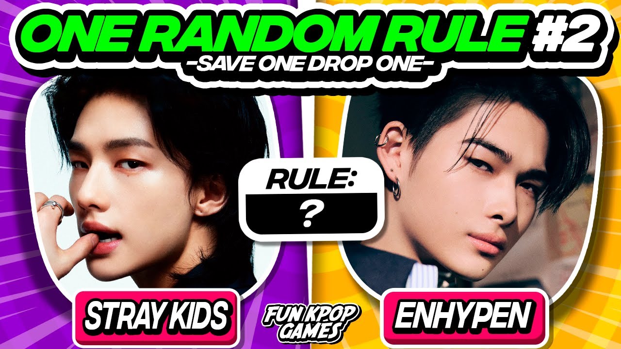 ✨[NEW EDITION]✨ ONE RANDOM RULE: SAVE ONE DROP ONE KPOP #2 - FUN KPOP GAMES 2024