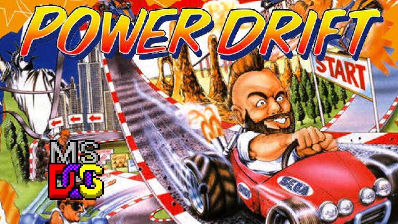 [Longplay] - Power Drift (Road A) - MS-DOS