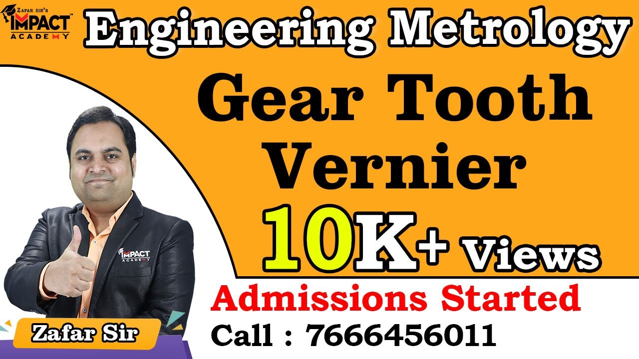 Gear Tooth Vernier | Engineering Metrology #engineering #gateexam2025 @impactacademygate