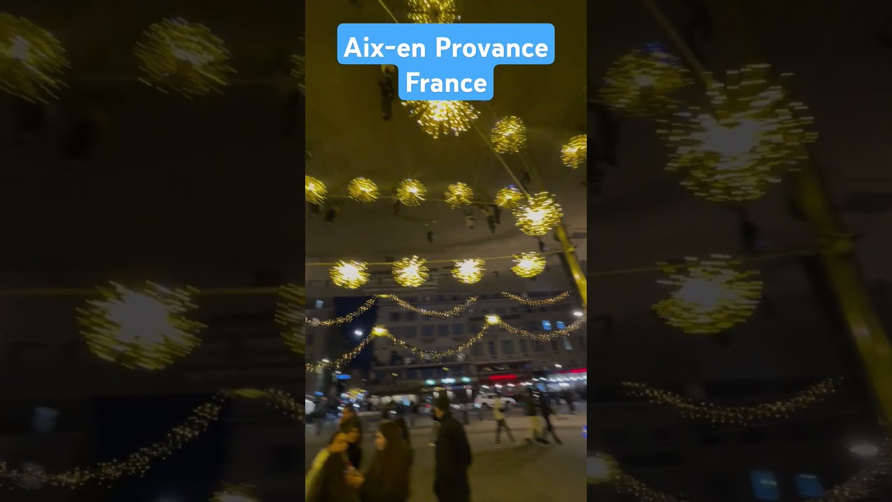 Night in Aix-en-Provence 🌌✨ #AixEnProvence #FrenchNights #ExploreFrance
