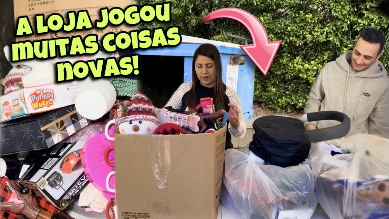 Mais uma vez a loja jogou muitas coisas novas no lixo dos Estados Unidos!