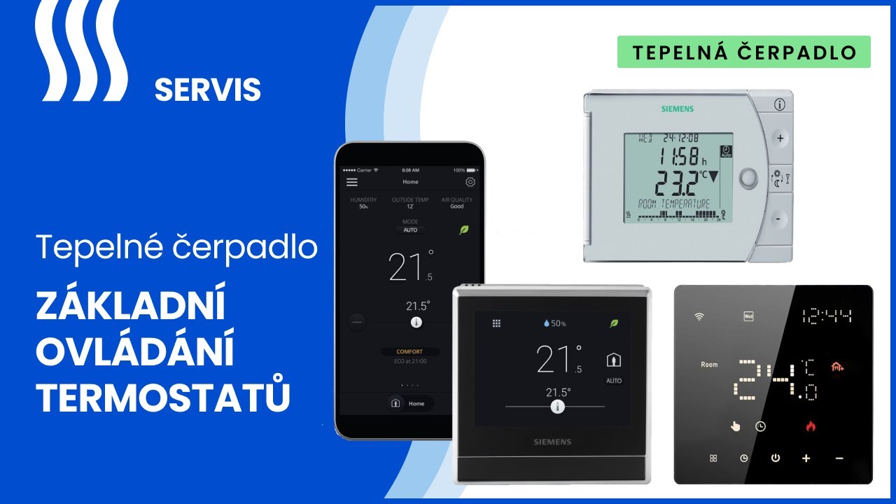 SERVIS: Z&aacute;kladn&iacute; ovl&aacute;d&aacute;n&iacute; termostatů tepeln&eacute;ho čerpadla Schlieger Premium X